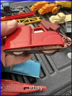 Vintage lot Marx & other toy vehicles play set pieces One Price 30+ items