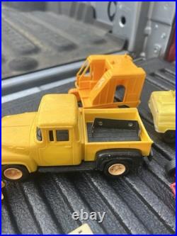 Vintage lot Marx & other toy vehicles play set pieces One Price 30+ items