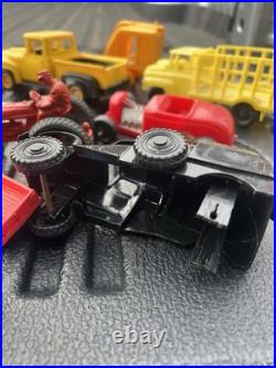 Vintage lot Marx & other toy vehicles play set pieces One Price 30+ items