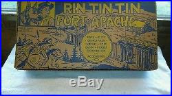 Vintage louis marx rin tin tin at fort apache set in box