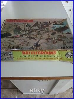 Vintage marx battleground playset