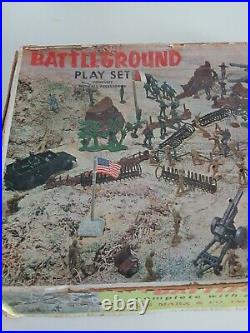 Vintage marx battleground playset