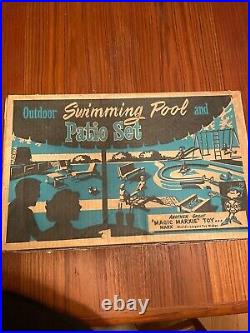 Vintage marx swimming pool / patio playset