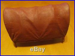 Vintage original Marx Wagon Train reddish brown covered wagon canopy