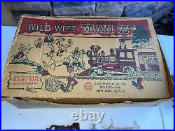 Vintatge Scarce wild west battery powered train set by Marks 1960's Amazing Figs
