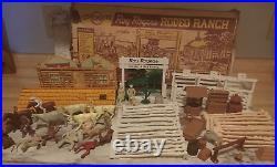 Vntg 1957 Roy Rogers RODEO RANCH in Box #3996 Western Cowboy Playset Series 2000