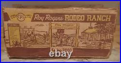 Vntg 1957 Roy Rogers RODEO RANCH in Box #3996 Western Cowboy Playset Series 2000