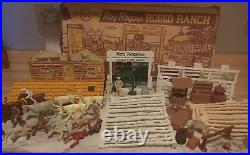 Vntg 1957 Roy Rogers RODEO RANCH in Box #3996 Western Cowboy Playset Series 2000