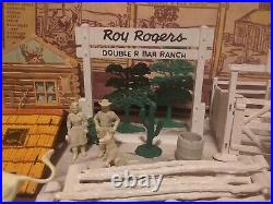 Vntg 1957 Roy Rogers RODEO RANCH in Box #3996 Western Cowboy Playset Series 2000