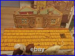 Vntg 1957 Roy Rogers RODEO RANCH in Box #3996 Western Cowboy Playset Series 2000