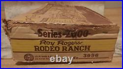 Vntg 1957 Roy Rogers RODEO RANCH in Box #3996 Western Cowboy Playset Series 2000