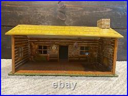 Vtg 1950 Marx Toys Complete Western Ranch Set withOriginal Box Many Extras