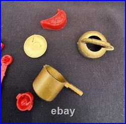 Vtg 1950's Louis Marx Toy Litho Pretty Maid Play Kitchen Set Accessories In Box