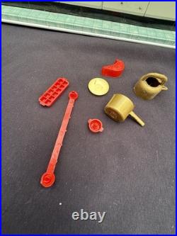 Vtg 1950's Louis Marx Toy Litho Pretty Maid Play Kitchen Set Accessories In Box