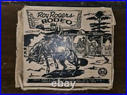 Vtg 1950s Marx Roy Rogers Rodeo Playset IN BOX with Dale Evans Pat Brady Saddles