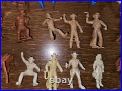 Vtg 1950s Marx Roy Rogers Rodeo Playset IN BOX with Dale Evans Pat Brady Saddles