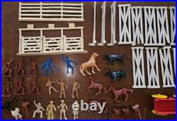 Vtg 1950s Marx Roy Rogers Rodeo Playset IN BOX with Dale Evans Pat Brady Saddles