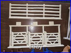 Vtg 1950s Marx Roy Rogers Rodeo Playset IN BOX with Dale Evans Pat Brady Saddles