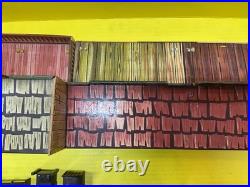 Vtg 1950s roy rodgers mineral city tin western town playset marx toys