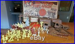 Vtg 1956 Marx Rin Tin Tin At Fort Apache Playset Boxed No 3658 Series 1000