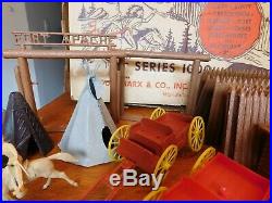 Vtg 1956 Marx Rin Tin Tin At Fort Apache Playset Boxed No 3658 Series 1000