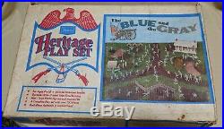 Vtg 1972 Marx Sears Heritage Playset THE BLUE & GRAY Original Box Civil War