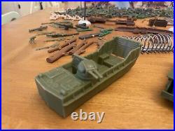 Vtg 1977 MARX World War II BATTLEGROUND! Set IN ORIGINAL BOX 4204 Tanks Army Men