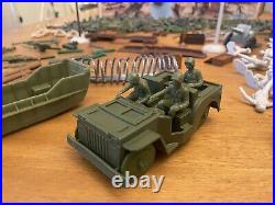 Vtg 1977 MARX World War II BATTLEGROUND! Set IN ORIGINAL BOX 4204 Tanks Army Men