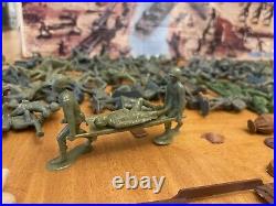 Vtg 1977 MARX World War II BATTLEGROUND! Set IN ORIGINAL BOX 4204 Tanks Army Men