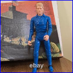 Vtg 1978 Marx 54mm Fort Apache playset 4202 plastic fort & General Custer Figure