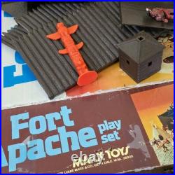 Vtg 1978 Marx 54mm Fort Apache playset 4202 plastic fort & General Custer Figure Vtg 1978 Marx 54mm Fort Apache playset 4202 plastic fort & General Custer Figure