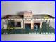 Vtg 50s 60s Marx Tin Litho Gas Station Service Center Playset Lights Up RARE