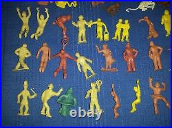 Vtg 75+ Piece Lot MARX SUPER CIRCUS Figures Animals Some HTF USED Shipping INCLD