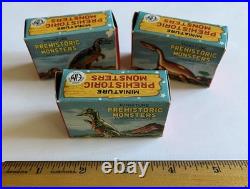 Vtg ELM Marx Empire Dinosaurs matchbox toys full set