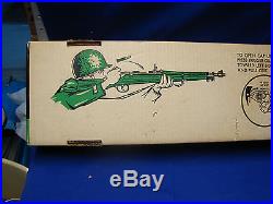 Vtg MARX Bolt Action TRAINING RIFLE w BOX Playset 1960's ARMY TOY free shipping