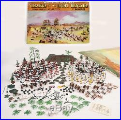 Vtg Marx CHARGE OF THE LIGHT BRIGADE Play Set w Soldiers, Horses, Cannons, MORE