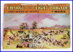 Vtg Marx CHARGE OF THE LIGHT BRIGADE Play Set w Soldiers, Horses, Cannons, MORE