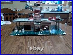 Vtg Marx Day And Night Service Center Playset With Accessories Garage