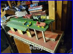 Vtg Marx Playset Freight Trucking Terminal Station Truck Dock Toy Accessory