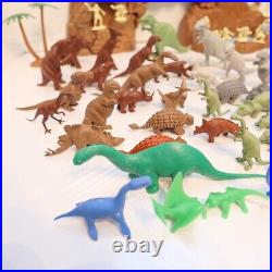 Vtg Marx Prehistoric Play Set 3398 1971 Potbelly with 55 Dinosaurs & 17 Cavemen