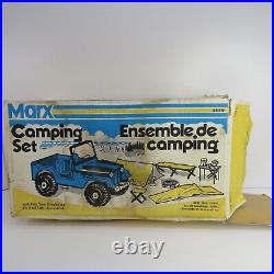 Vtg Marx Sears Canada Camping Set 4559 Mountain Masher Blue Jeep Original Box