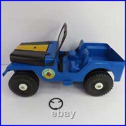 Vtg Marx Sears Canada Camping Set 4559 Mountain Masher Blue Jeep Original Box