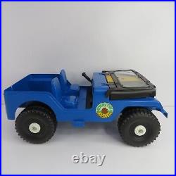 Vtg Marx Sears Canada Camping Set 4559 Mountain Masher Blue Jeep Original Box