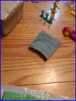 Vtg Original Marx The Flintstones Playset Parts Figures Rock Buildings 1960s