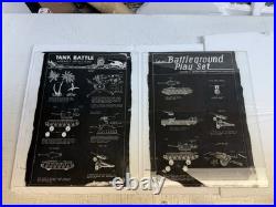 Vtg RARE 1960s Louis Marx Battleground & Tank Battle Assembly Instructions GLASS
