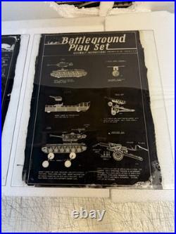 Vtg RARE 1960s Louis Marx Battleground & Tank Battle Assembly Instructions GLASS