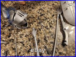 Vtg & Rare 1968 Silver Knight with Horse by Marx 1/6th Scale Knight near Mint