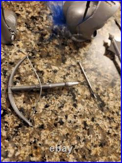 Vtg & Rare 1968 Silver Knight with Horse by Marx 1/6th Scale Knight near Mint