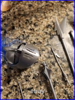 Vtg & Rare 1968 Silver Knight with Horse by Marx 1/6th Scale Knight near Mint