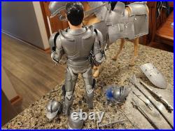 Vtg & Rare 1968 Silver Knight with Horse by Marx 1/6th Scale Knight near Mint